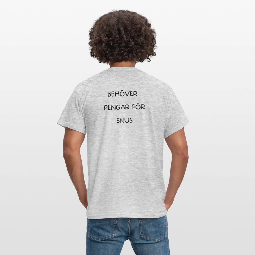 Behöver pengar för snus T-shirt herr - gråmelerad