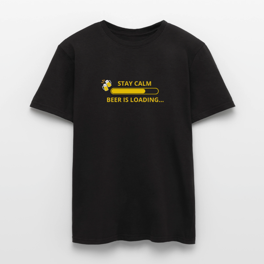 Stay calm beer is loading T-shirt herr - svart