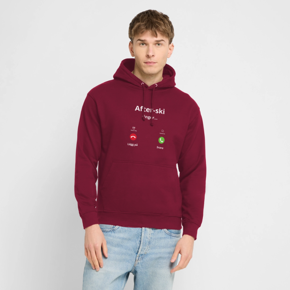 After-ski ringer... Hoodie unisex - bordeaux
