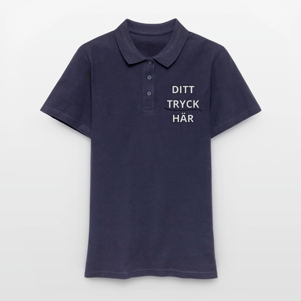 Women's Polo Shirt - marinblå