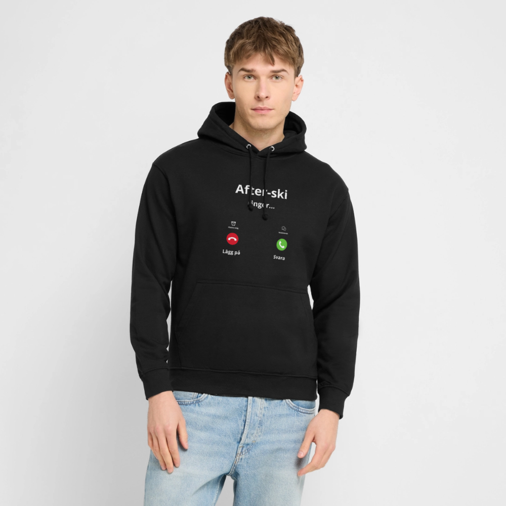 After-ski ringer... Hoodie unisex - svart