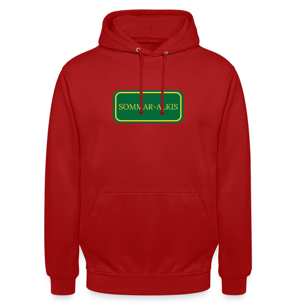 Sommar-alkis Hoodie Unisex - röd