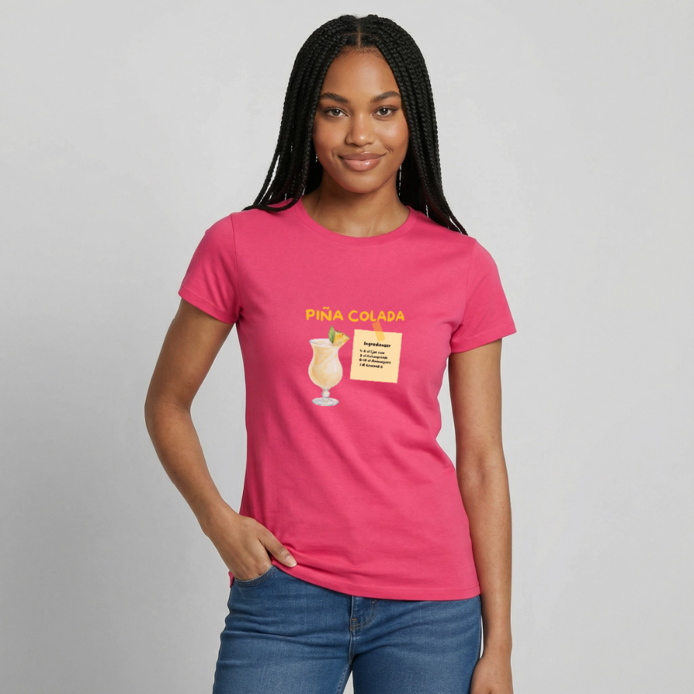 Pina colada T-shirt Dam - azalea