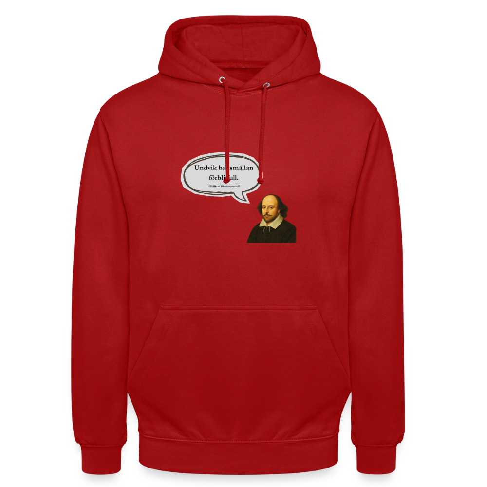 Undvik baksmällan förbli full Hoodie Unisex - röd
