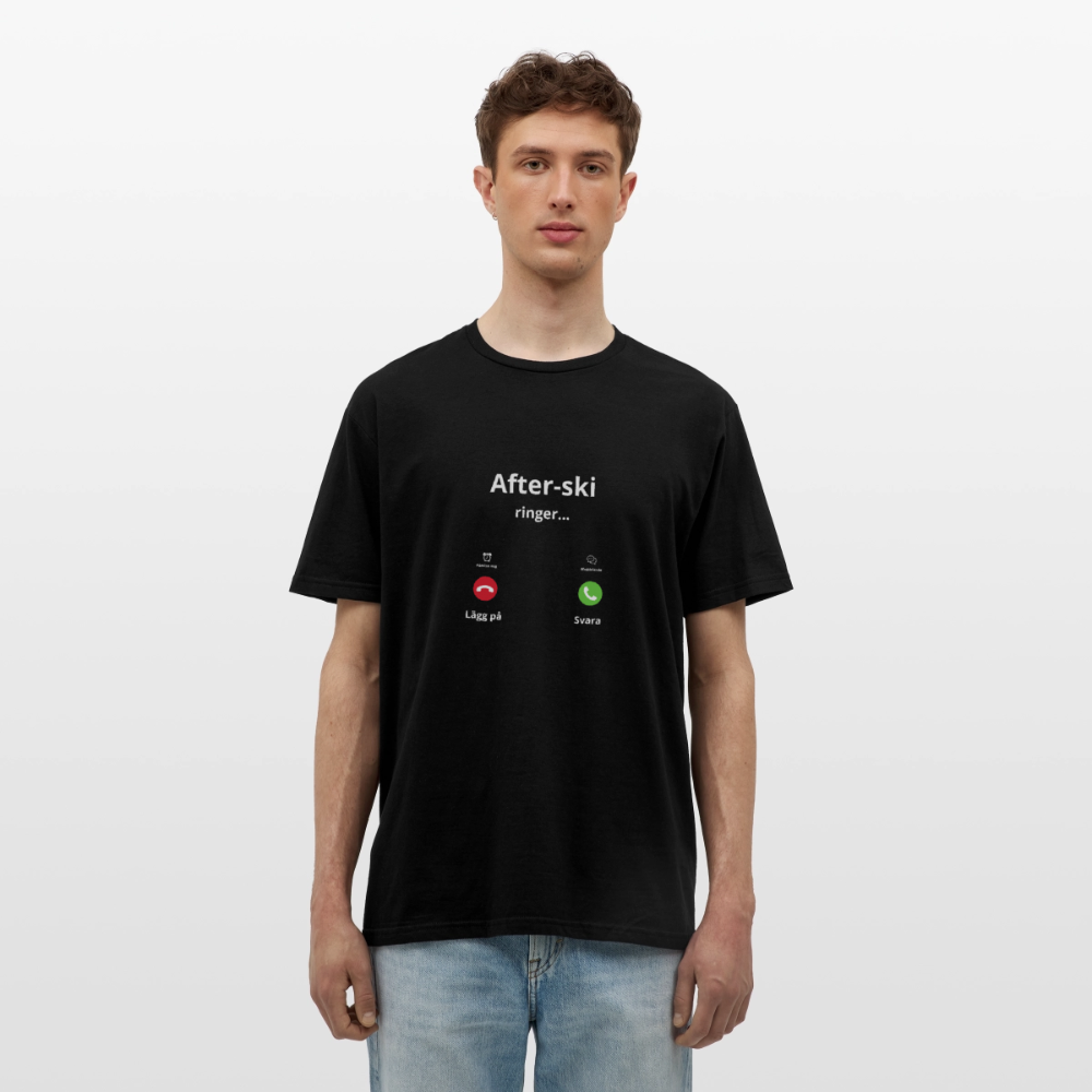 After-ski ringer... T-shirt herr - svart