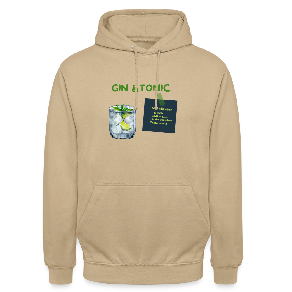 Gin & Tonic Hoodie Unisex - beige