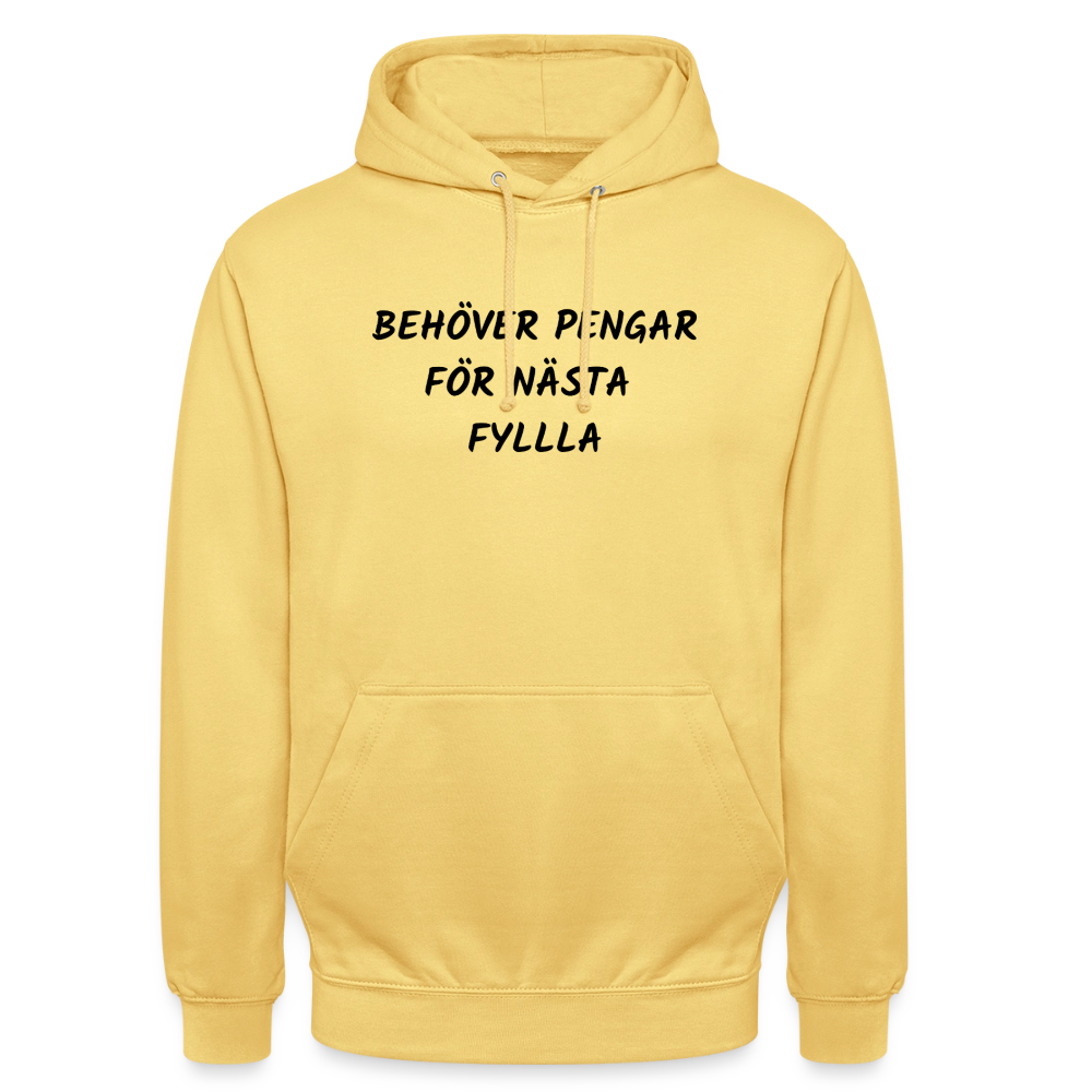 Behöver pengar för nästa fylla Hoodie Unisex - citrongul