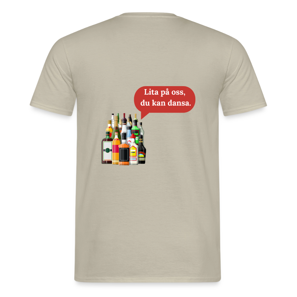 Lita på oss, du kan dansa T-shirt Herr - sandbeige