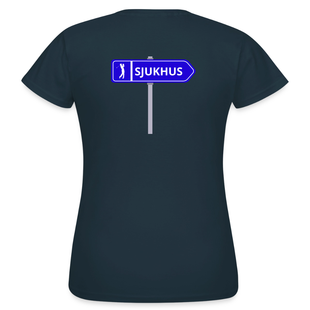 Sjukhus skylt T-shirt dam - marinblå