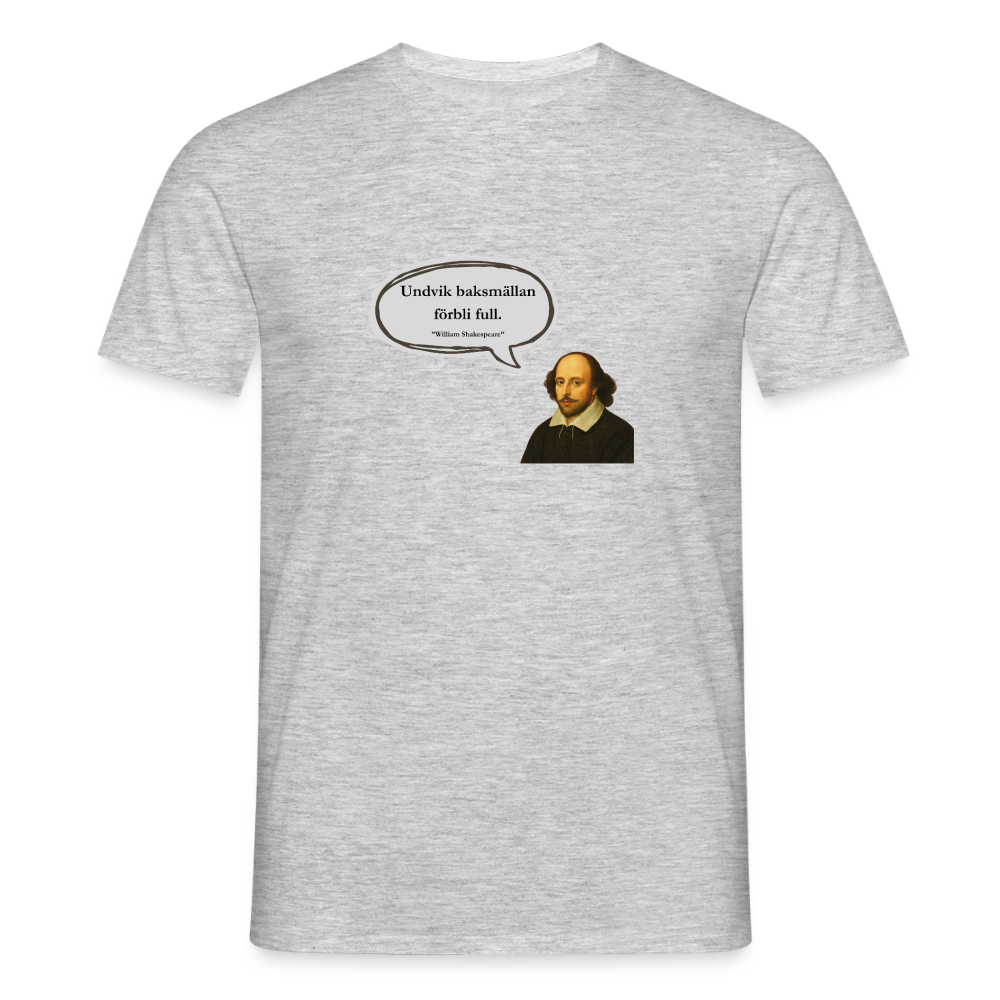 Undvik baksmällan förbli full T-shirt Herr - gråmelerad