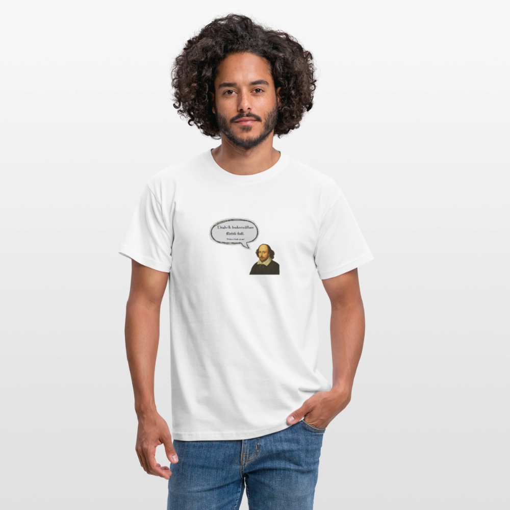 Undvik baksmällan förbli full T-shirt Herr - vit
