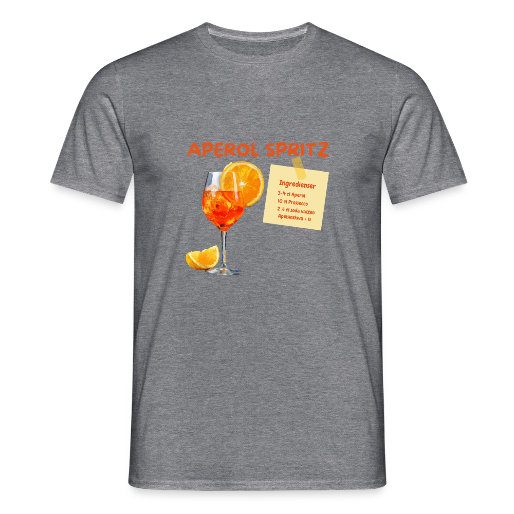 Aperol spritz T-shirt herr - grafitmelerad