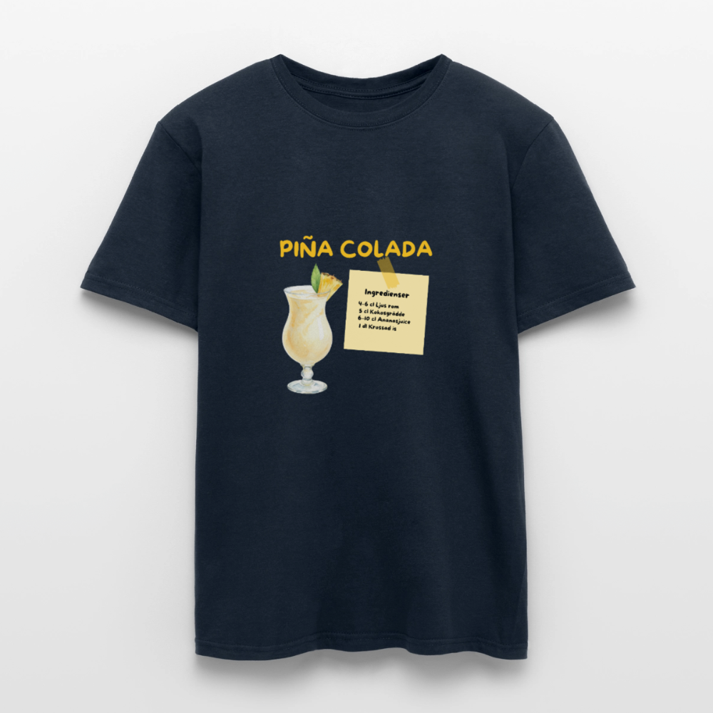 Pina colada T-shirt Herr - marinblå