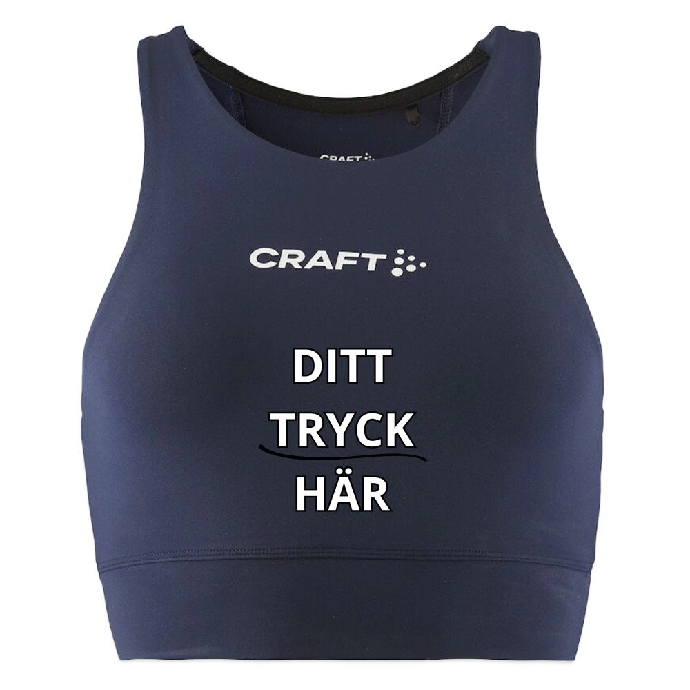 CRAFT croppad topp Rush 2.0 dam - mörk marinblå