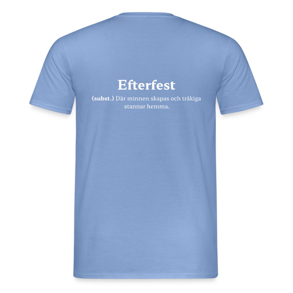 Efterfest T-shirt Herr - carolina blue