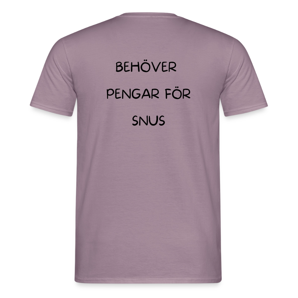 Behöver pengar för snus T-shirt herr - lilagrå 