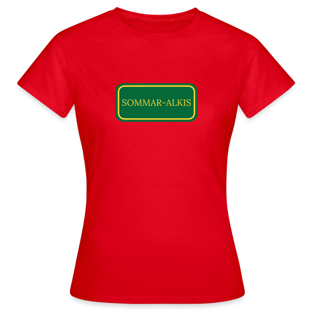 Sommar-alkis T-shirt dam - röd