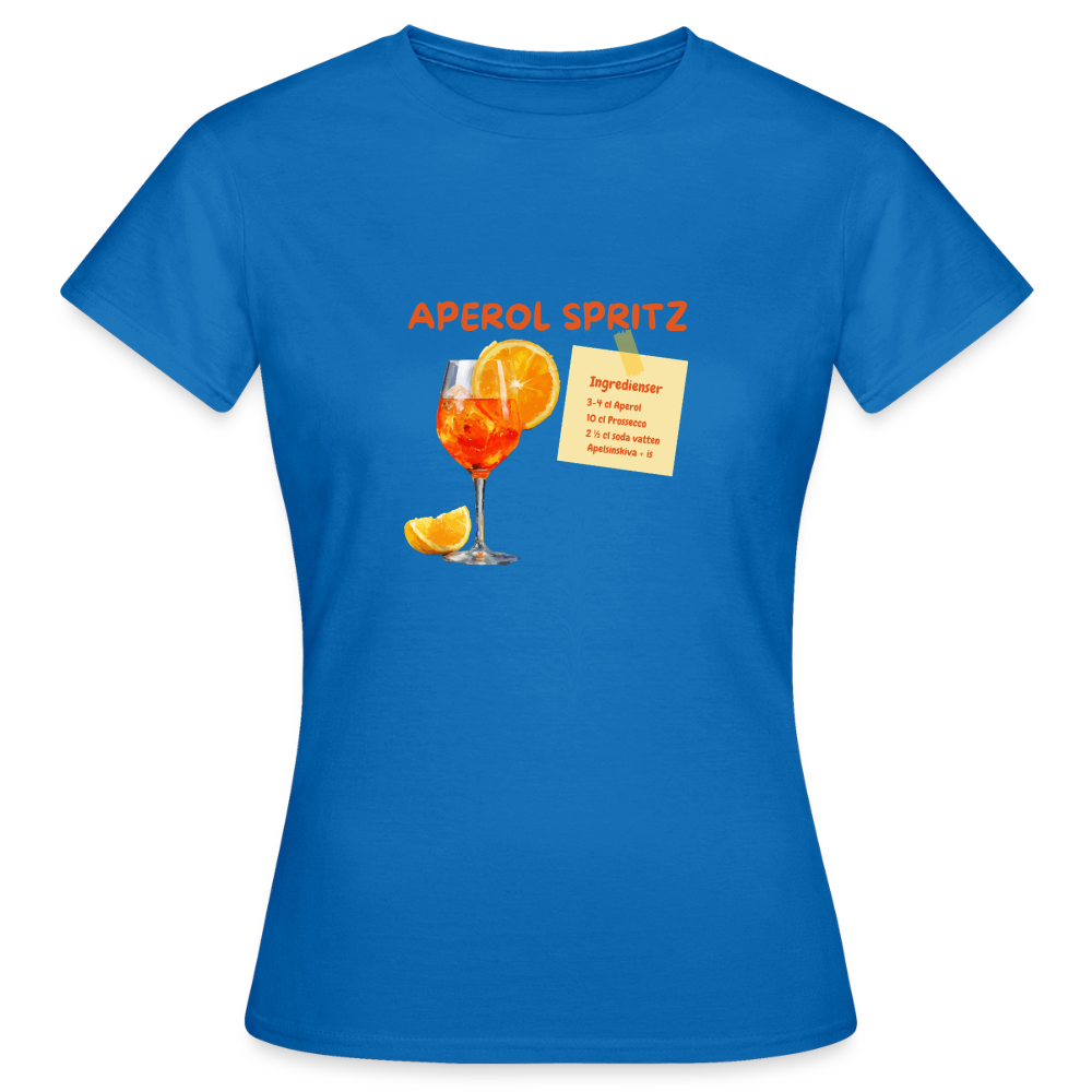 Aperol spritz T-shirt Dam - royalblå