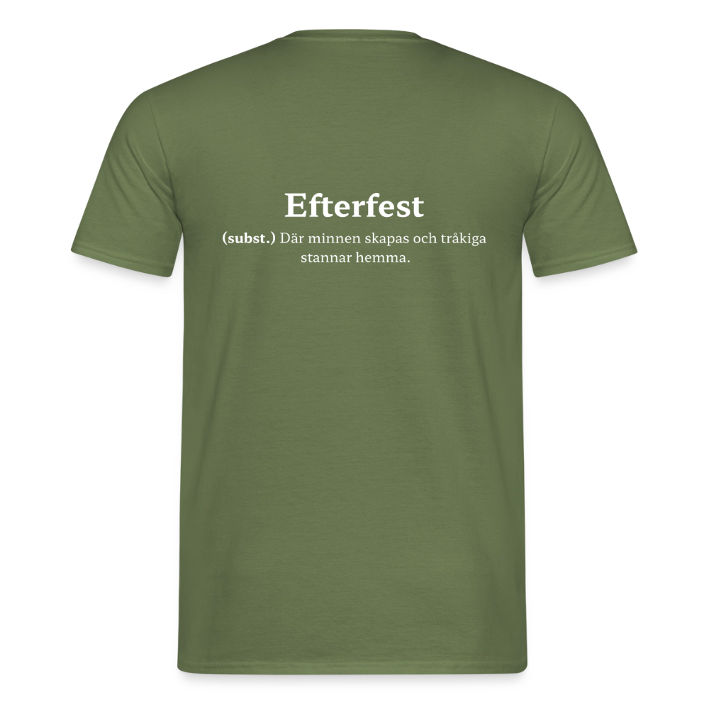 Efterfest T-shirt Herr - Militärgrön