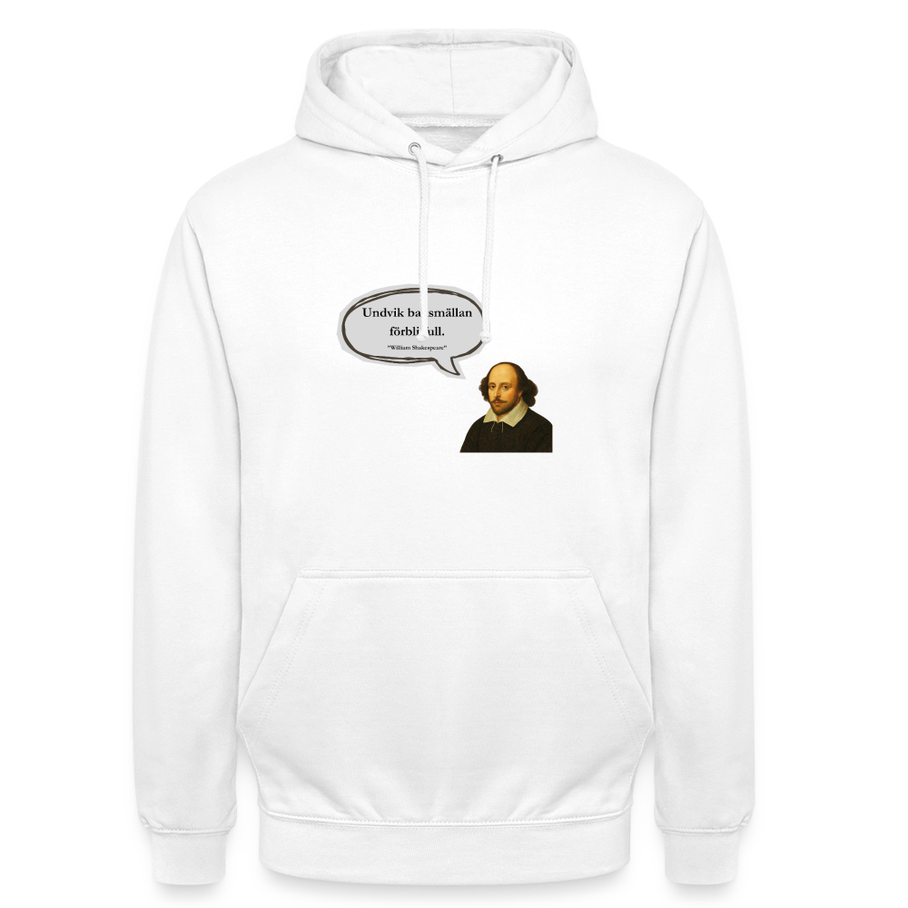 Undvik baksmällan förbli full Hoodie Unisex - vit
