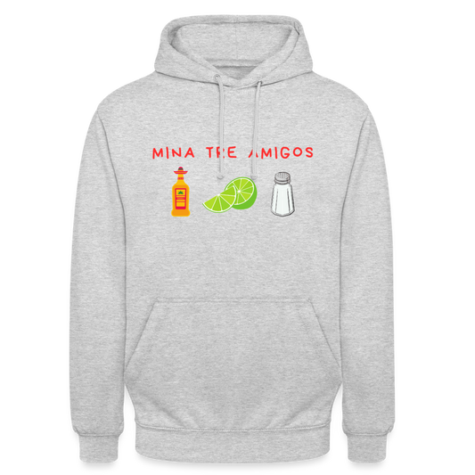 Mina tre amigos Hoodie Unisex - ljusgråmelerad