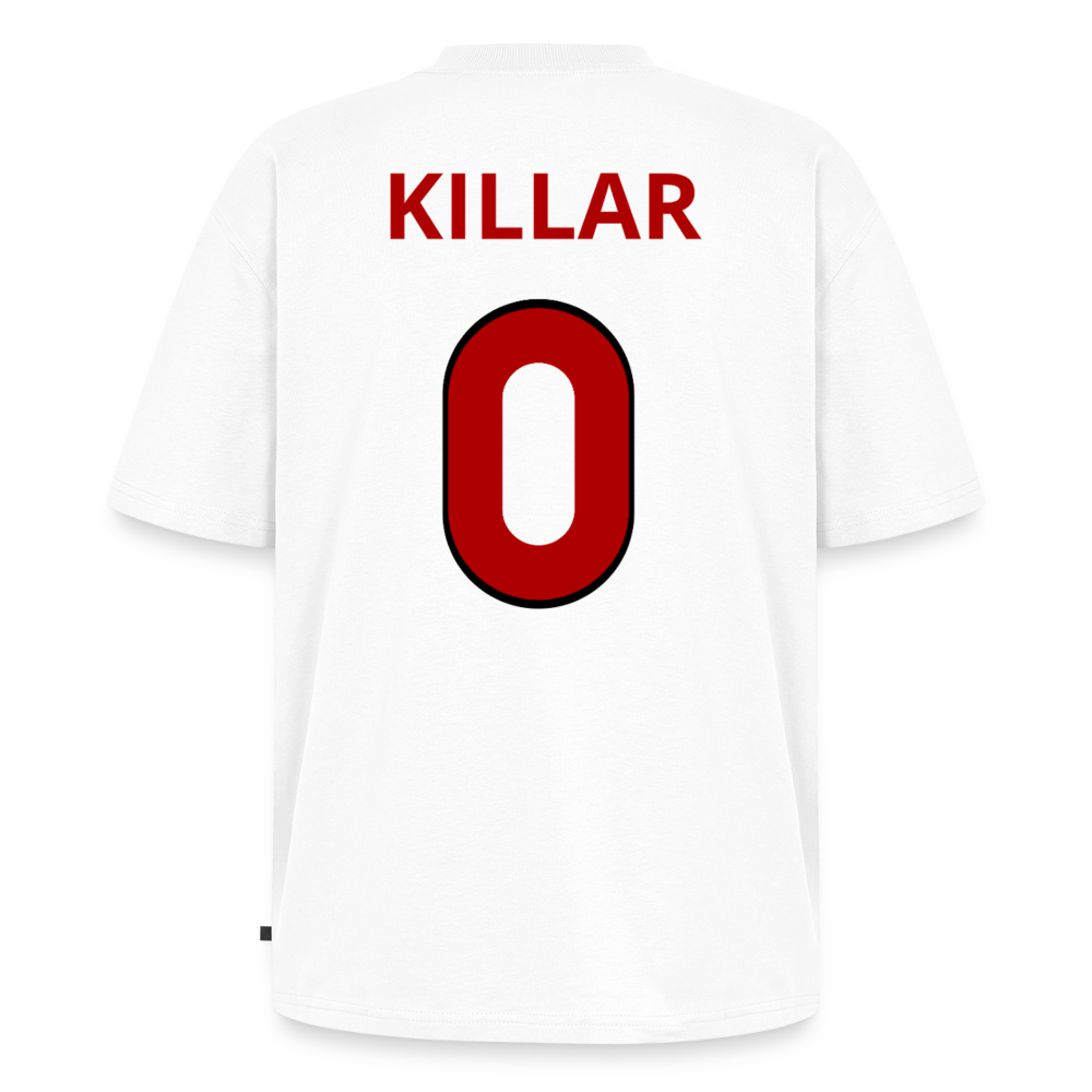 Killar 0 oversized premium-T-shirt unisex - vit