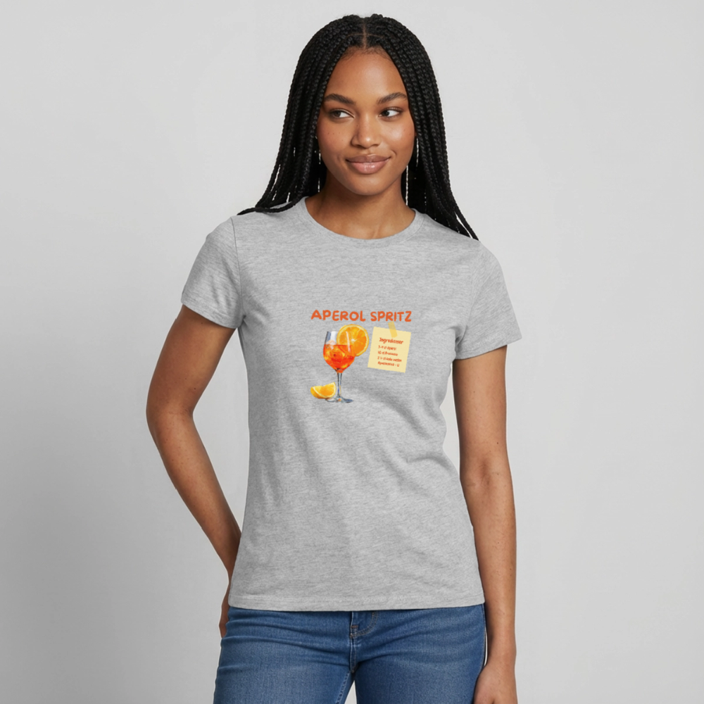 Aperol spritz T-shirt Dam - gråmelerad