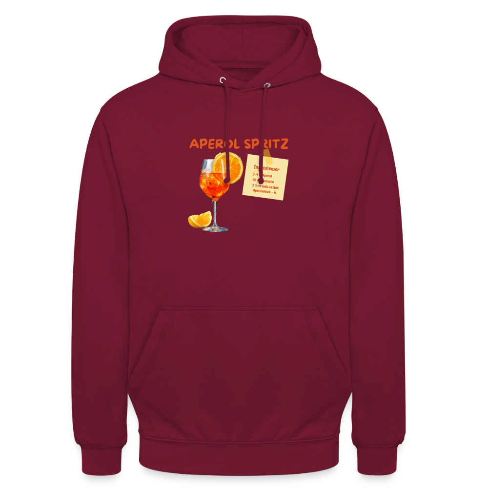 Aperol spritz Hoodie Unisex - bordeaux