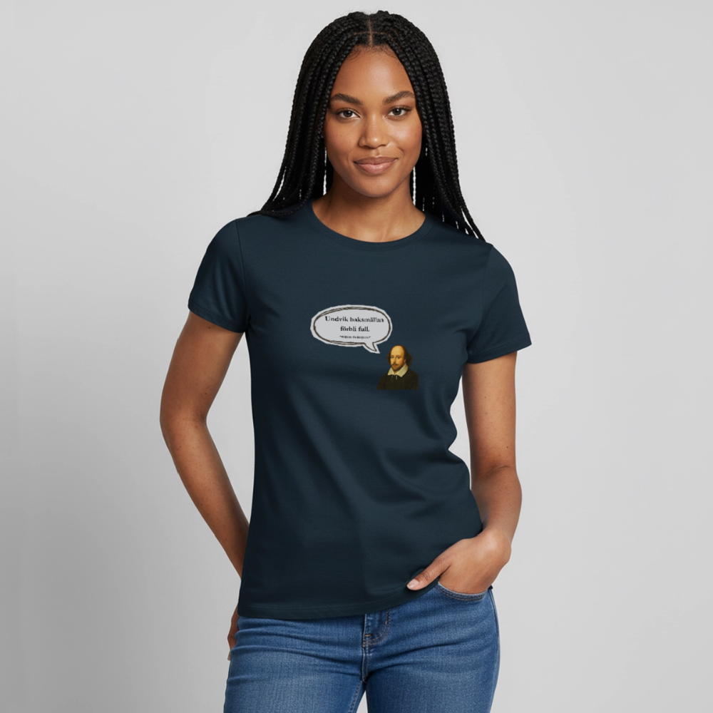 Undvik baksmällan förbli full T-shirt Dam - marinblå