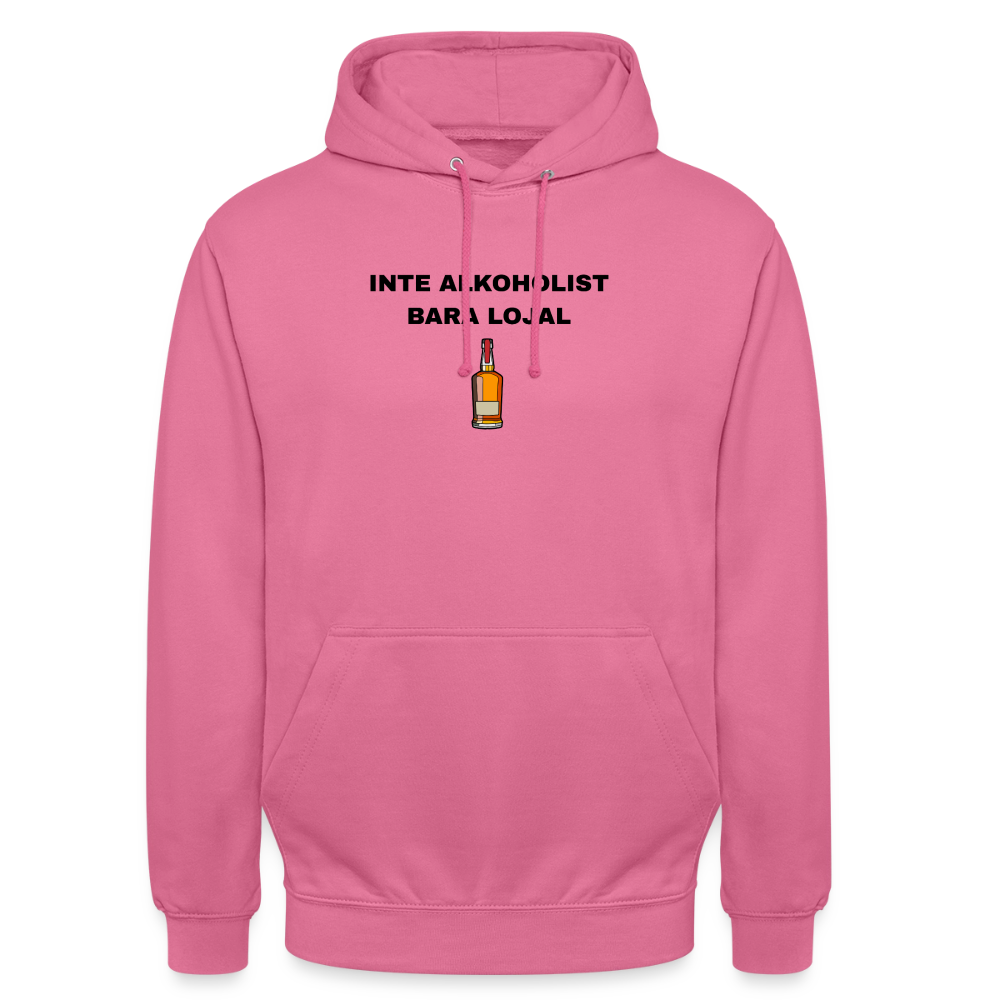 Inte alkoholist bara lojal Hoodie Unisex - rosa