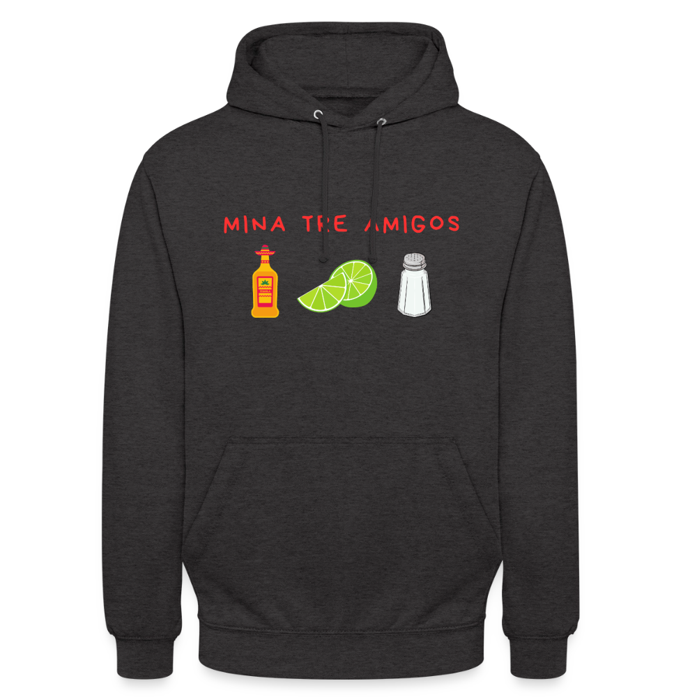 Mina tre amigos Hoodie Unisex - kolgrå