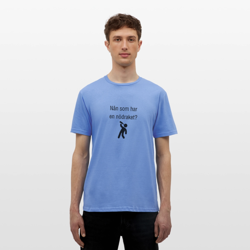 Nån som har en nödraket? T-shirt herr - carolina blue