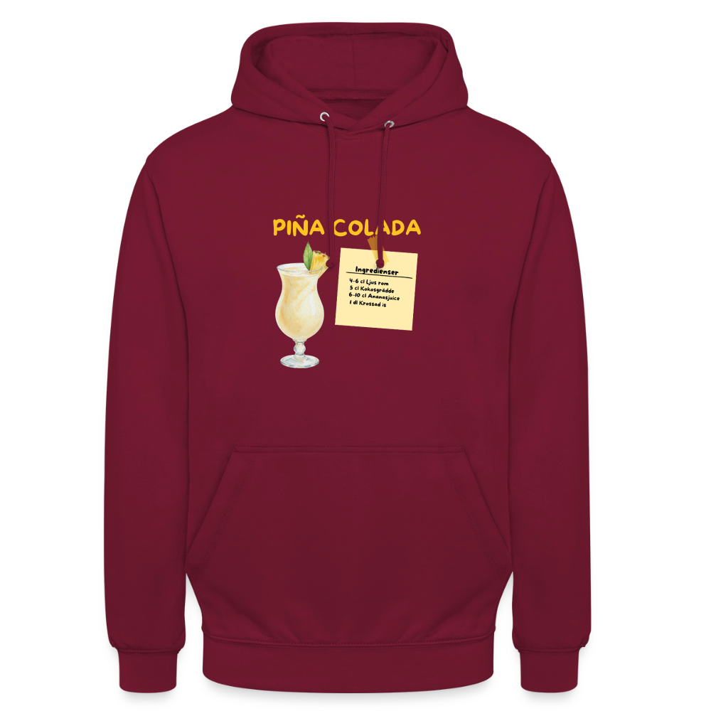 Pina colada Hoodie Unisex - bordeaux
