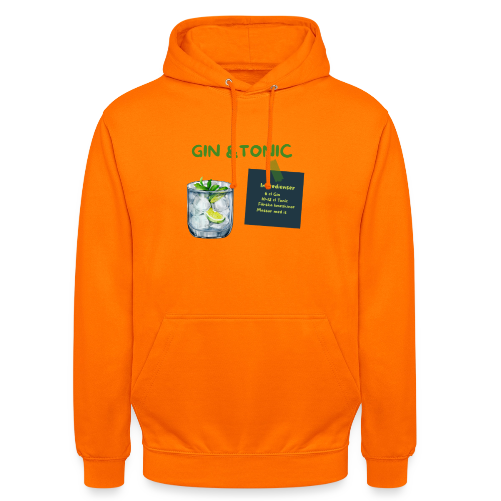 Gin & Tonic Hoodie Unisex - orange