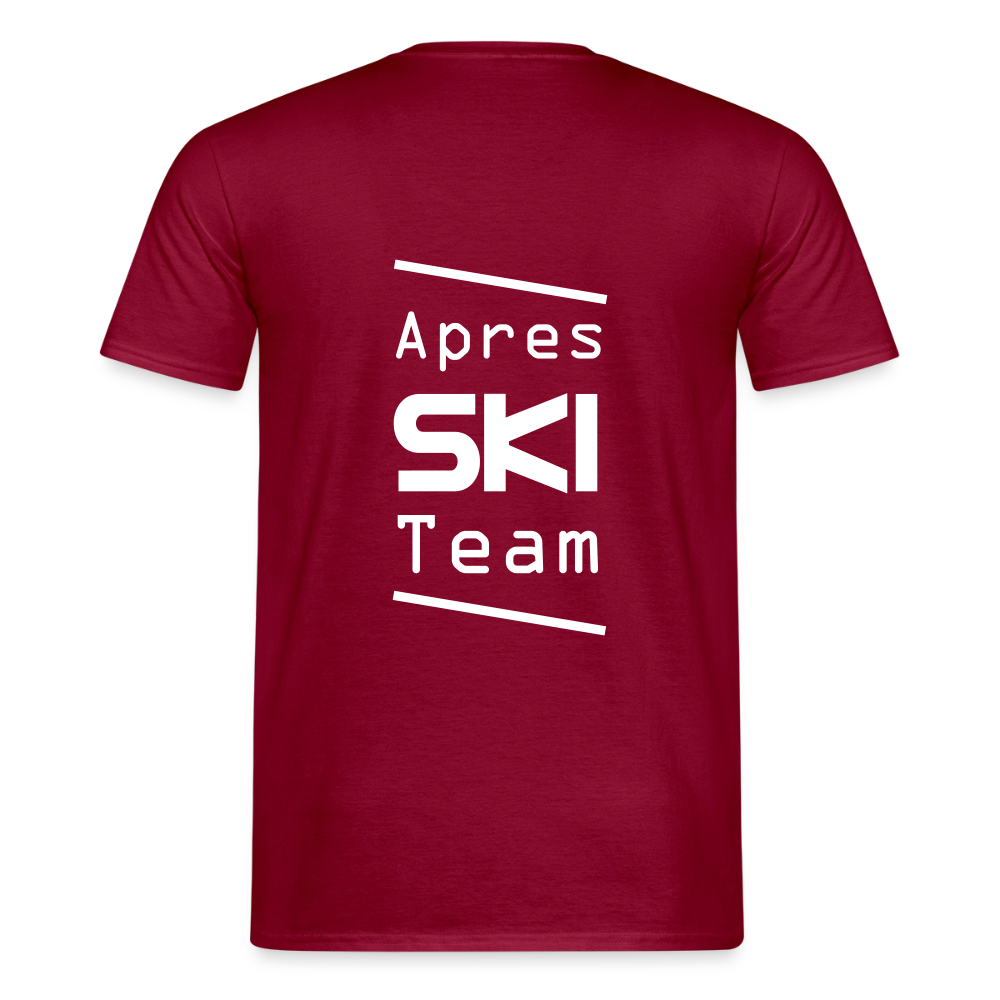 Apres ski team T-shirt Herr - tegelröd