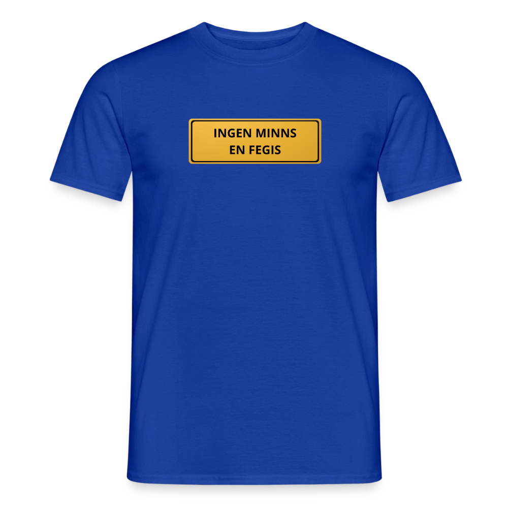 Ingen minns en fegis T-shirt herr - mörkblå