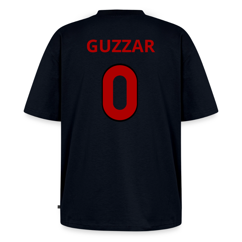 Guzzar 0 oversized premium-T-shirt unisex - marinblå