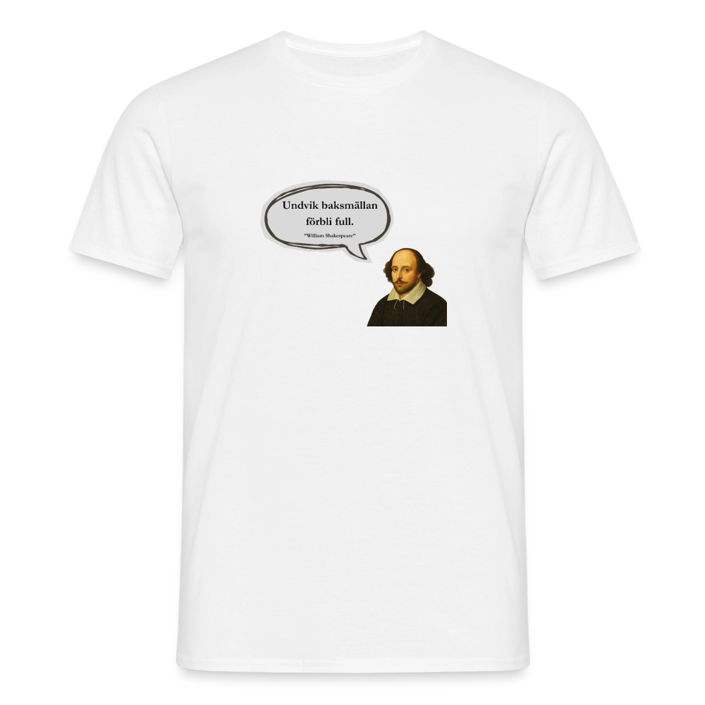 Undvik baksmällan förbli full T-shirt Herr - vit