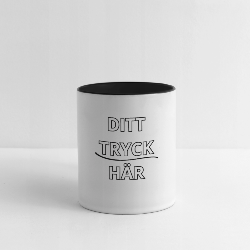 Contrasting Mug - vit/svart