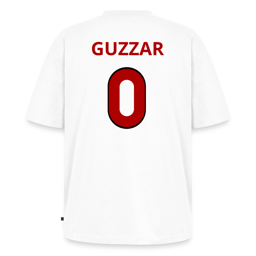 Guzzar 0 oversized premium-T-shirt unisex - vit