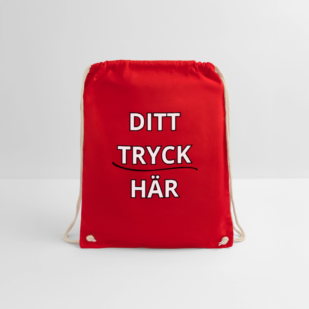 Drawstring Bag - röd