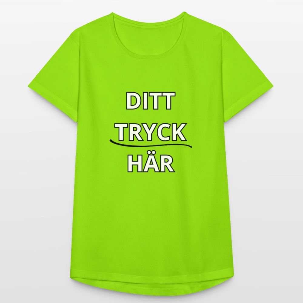 Andningsaktiv T-shirt dam - neongrön
