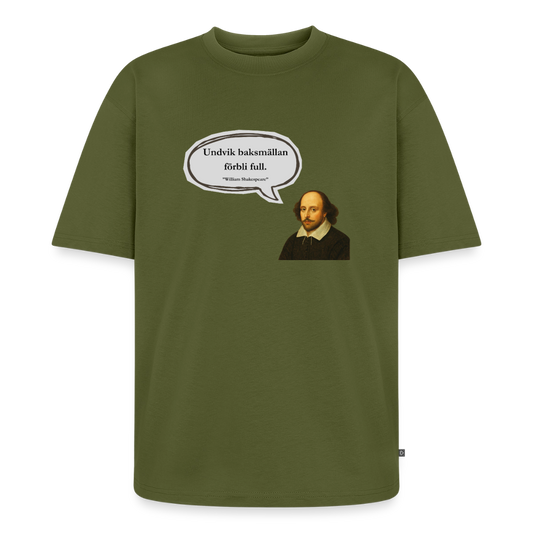 Undvik baksmällan förbli full oversized premium-T-shirt unisex - kaki