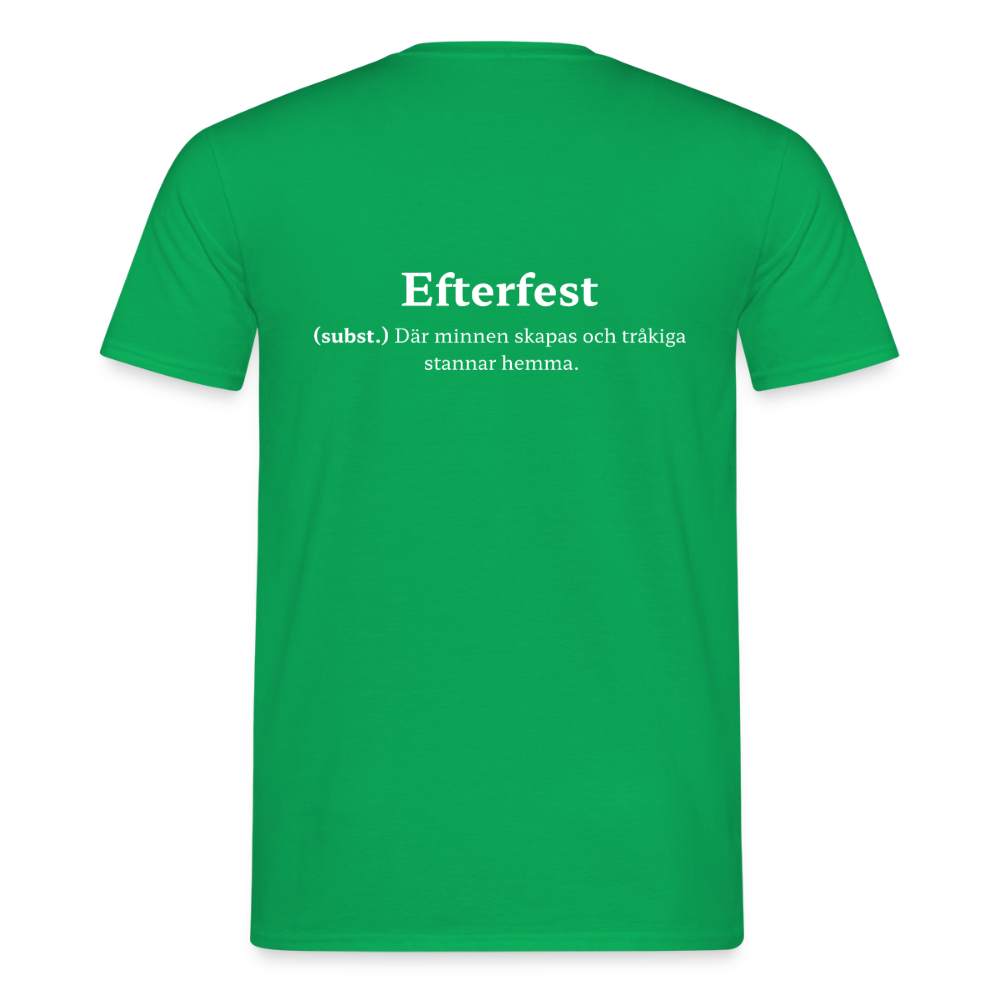 Efterfest T-shirt Herr - kellygrön