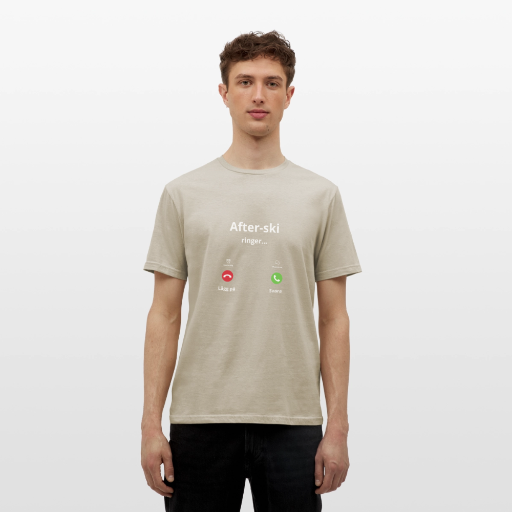 After-ski ringer... T-shirt herr - sandbeige
