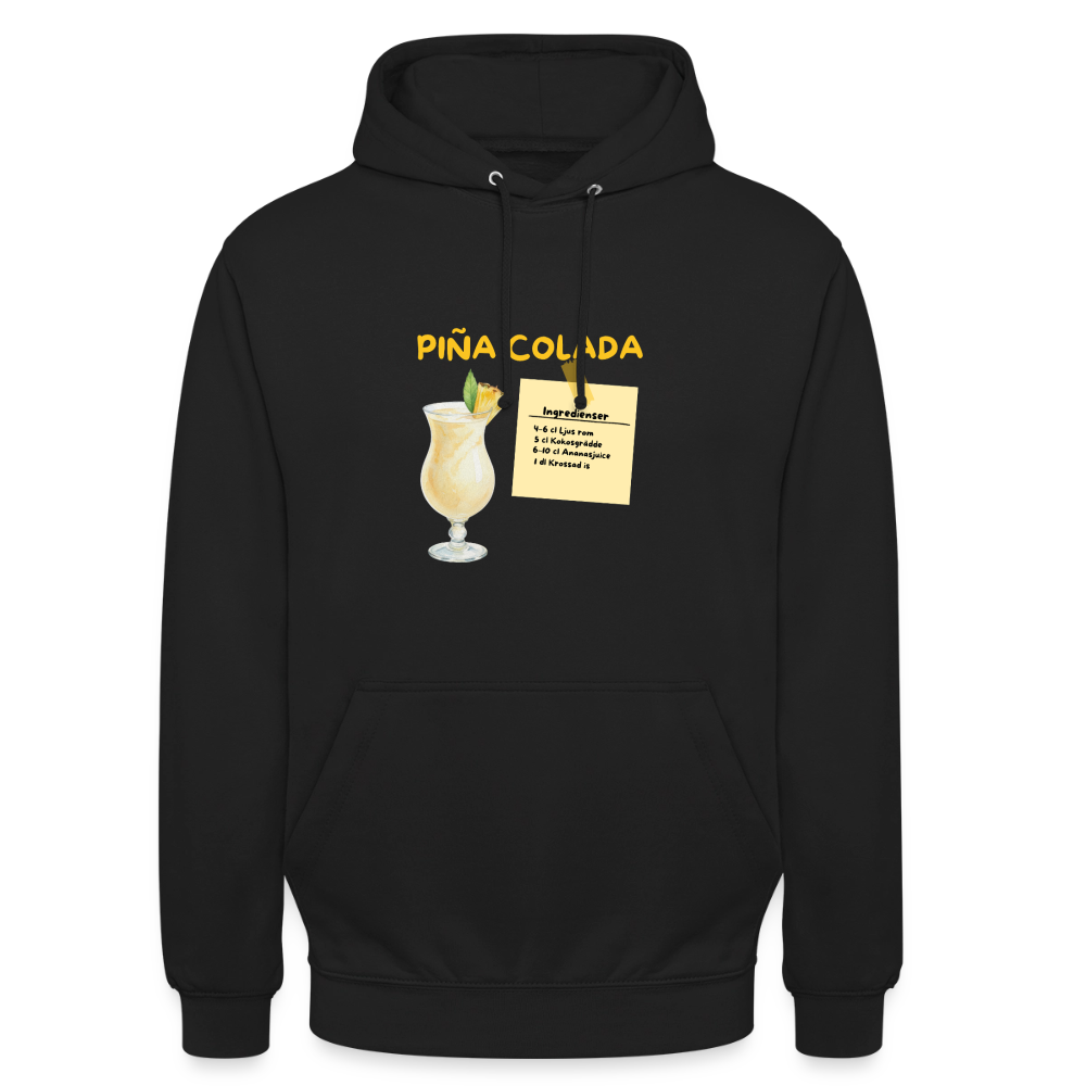 Pina colada Hoodie Unisex - svart