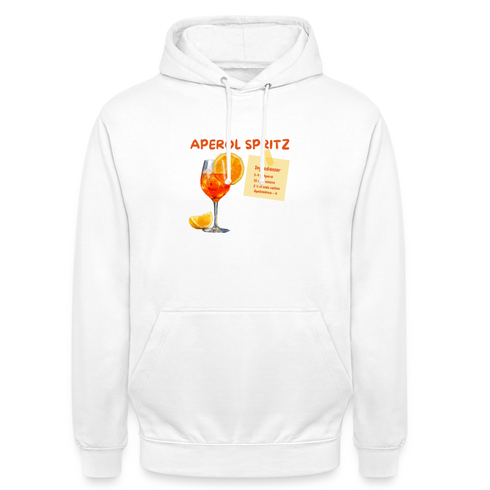 Aperol spritz Hoodie Unisex - vit
