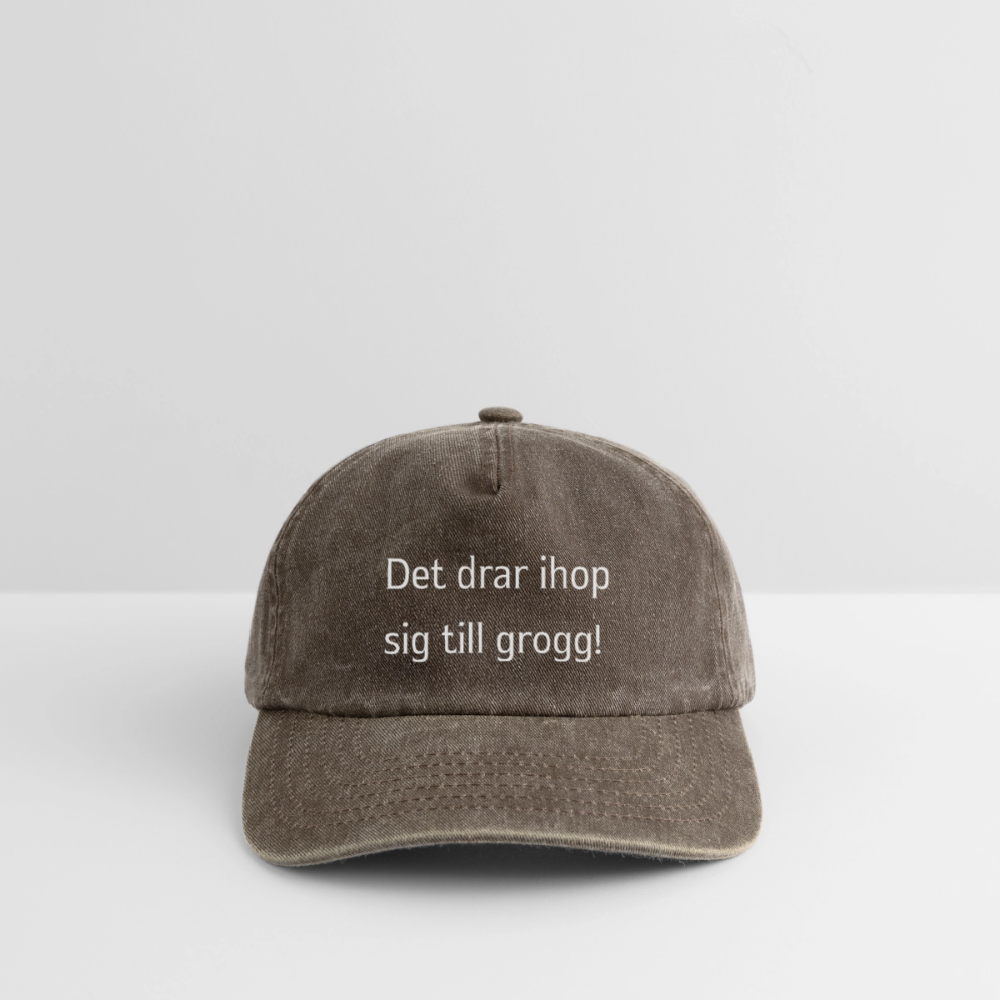 Det drar ihop sig till grogg! Vintagekeps - vintagebrun