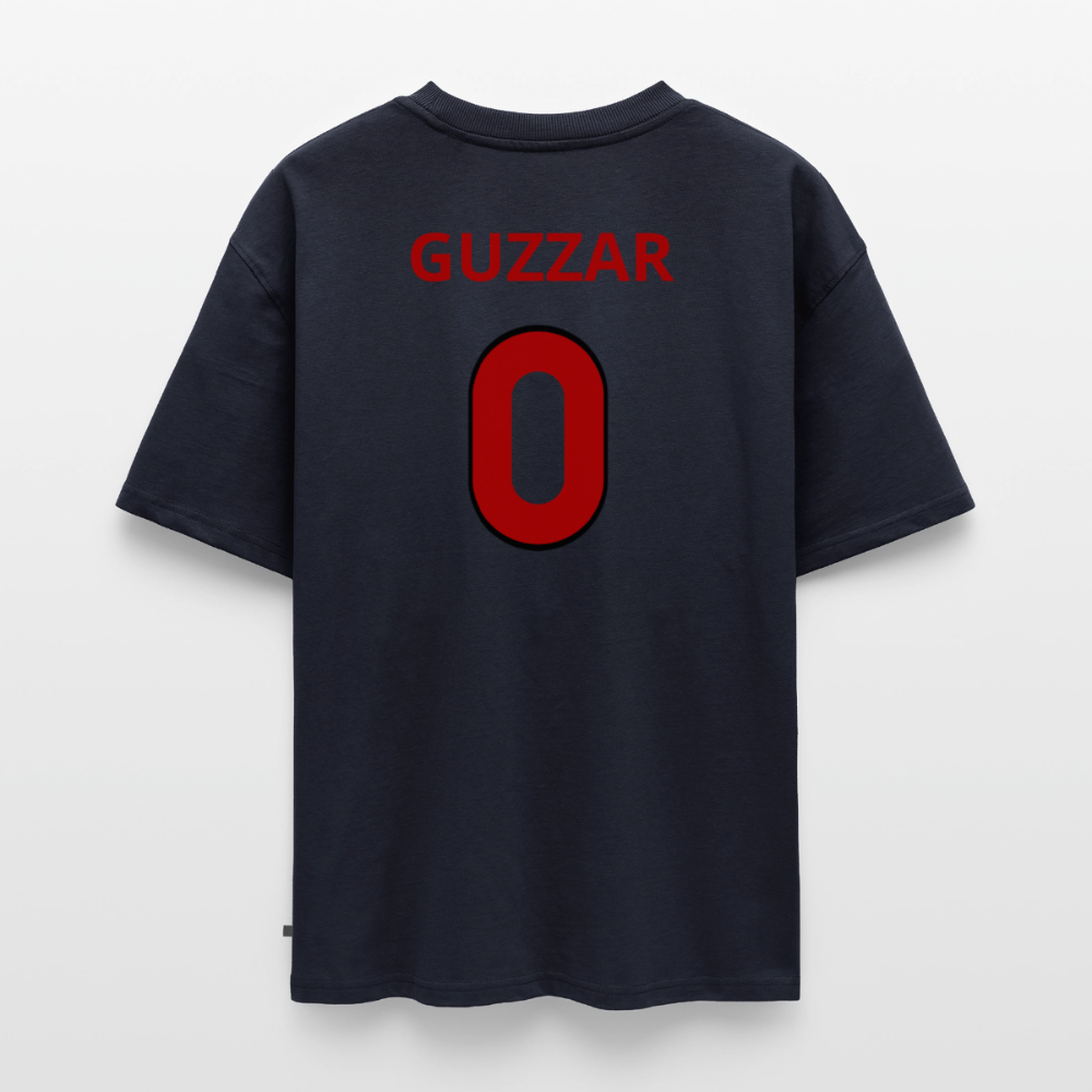 Guzzar 0 oversized premium-T-shirt unisex - marinblå