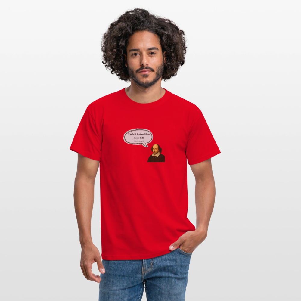 Undvik baksmällan förbli full T-shirt Herr - röd